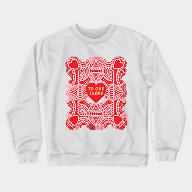 Vintage Valentine's Day Crewneck Sweatshirt by MasterpieceCafe